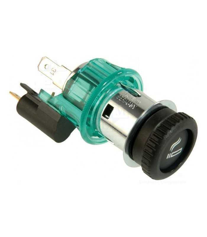 Adaptor mufa mama bricheta auto x1 10A 12÷24VDC verde PRO CAR 68131100