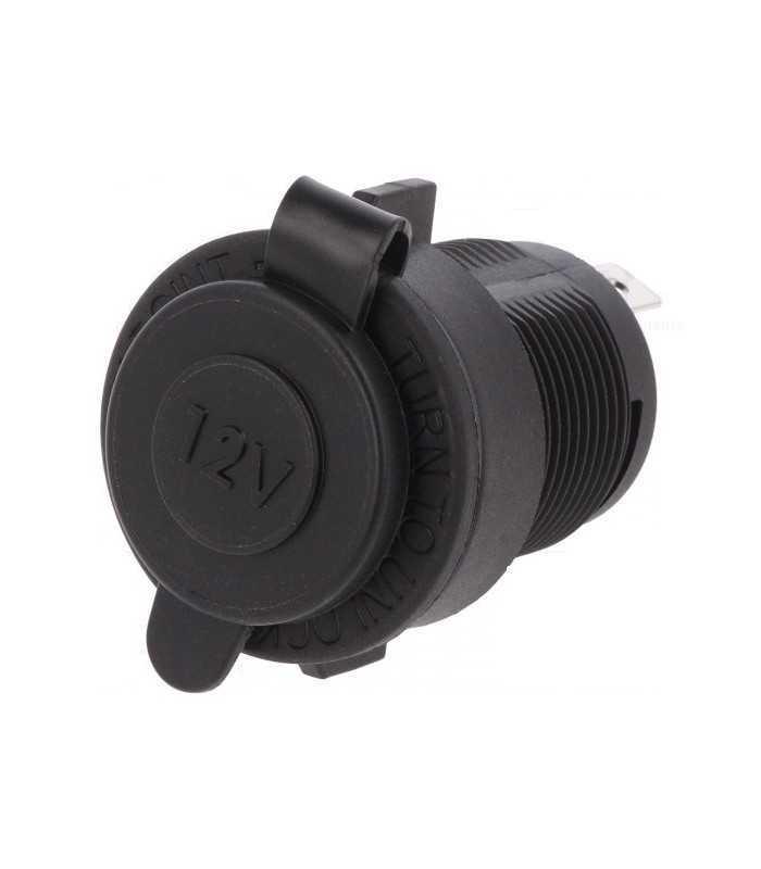 Adaptor mufa mama bricheta auto x1 neagra 20A de panou 12-24VDC SCI A13-142A
