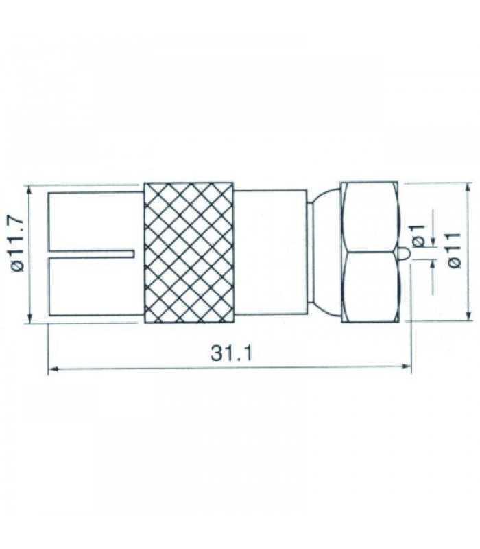 adaptor mufa tv mama la f tata din cupru cabletech 1