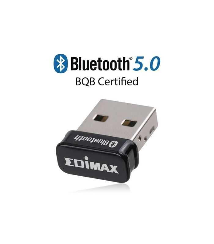 Adaptor Nano Bluetooth 5.0 USB BT-8500 Edimax BQB Certified Reliability