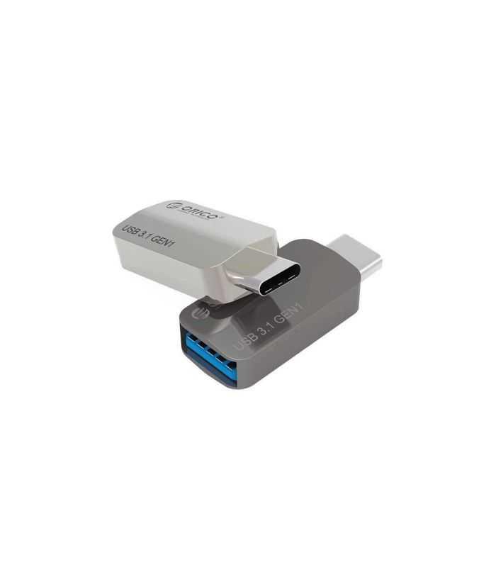 Adaptor Otg Usb Type C Tata Usb Type A Mama Metal Argintiu 3a Orico Cta2