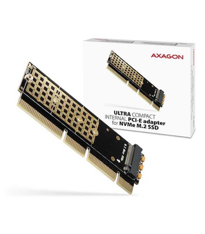 Adaptor Pci E 30 16x M2 Ssd Nvme Ssd Pana La 80mm Low Profile Axagon Nvme Pcem2 1u