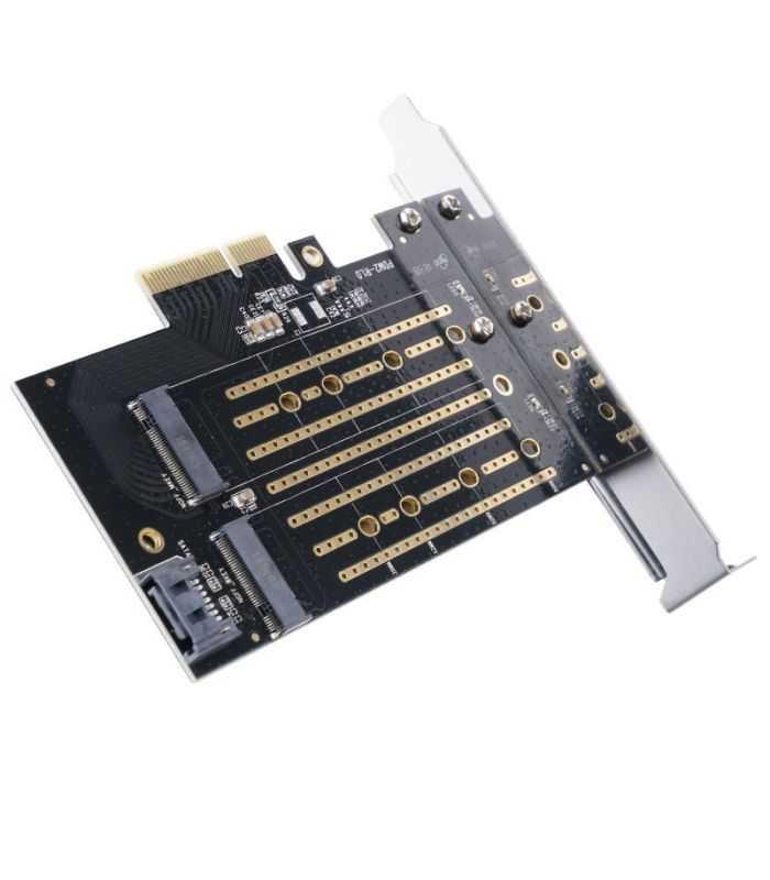 Adaptor Pci Express 2x M2 Nvme Orico Pdm2 Ssd Uri Compatibile 2230 2242 2260 2280 Pci E Channel Nvme Protocol M2 Sata M2
