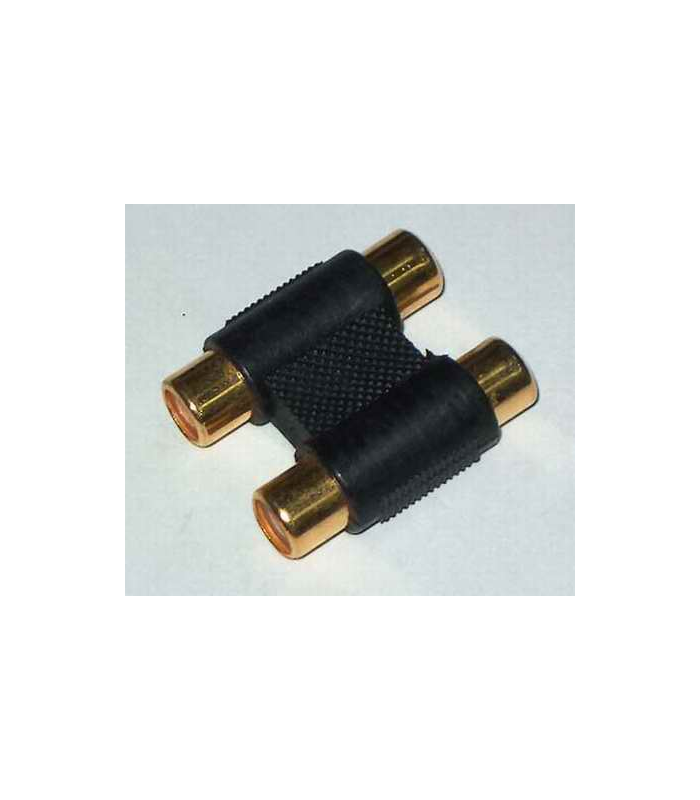 adaptor prelungire 2x rca mama la 2x rca mama aurit 1