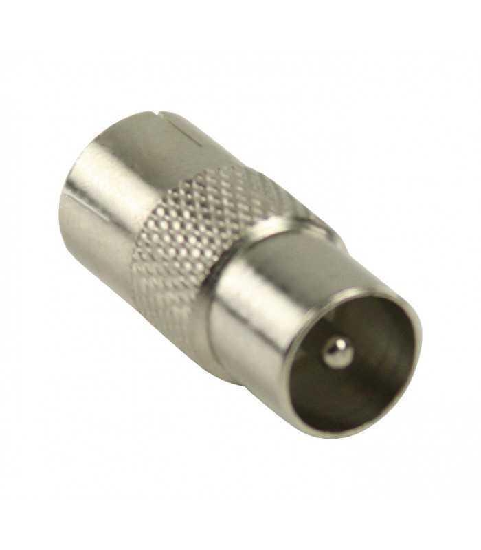 adaptor prelungire coaxial tata coaxial mama conector metalic valueline 1