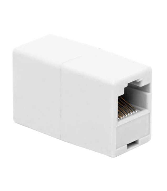 Adaptor prelungitor RJ45 8P8C Cat5 soclu - soclu conexiunea drept alb