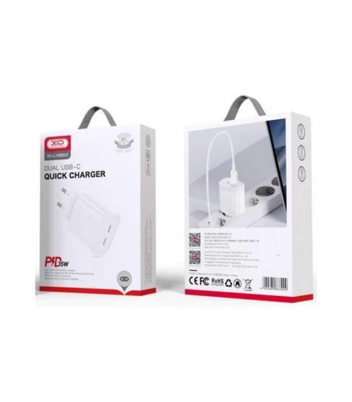 Adaptor Priza 2x Type C Pd 3a 35w Alb Xo L105eu