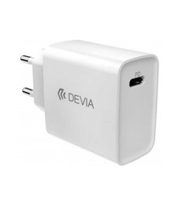 Adaptor Priza Devia C13A Alb 1x USB TYPE C 3A 20W RLC-511-WH