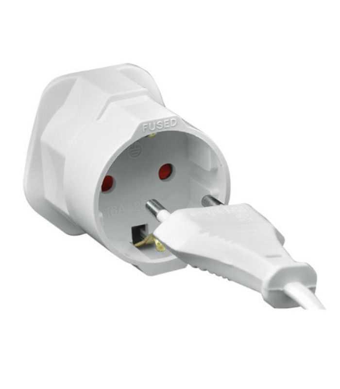 Adaptor Priza Eu Schuko Priza Uk 13a Cu Pamantare Pentru Calatorii