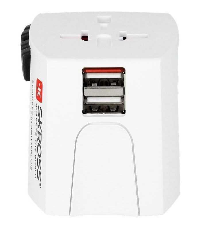 adaptor priza skross universal cu 2 porturi usb 1