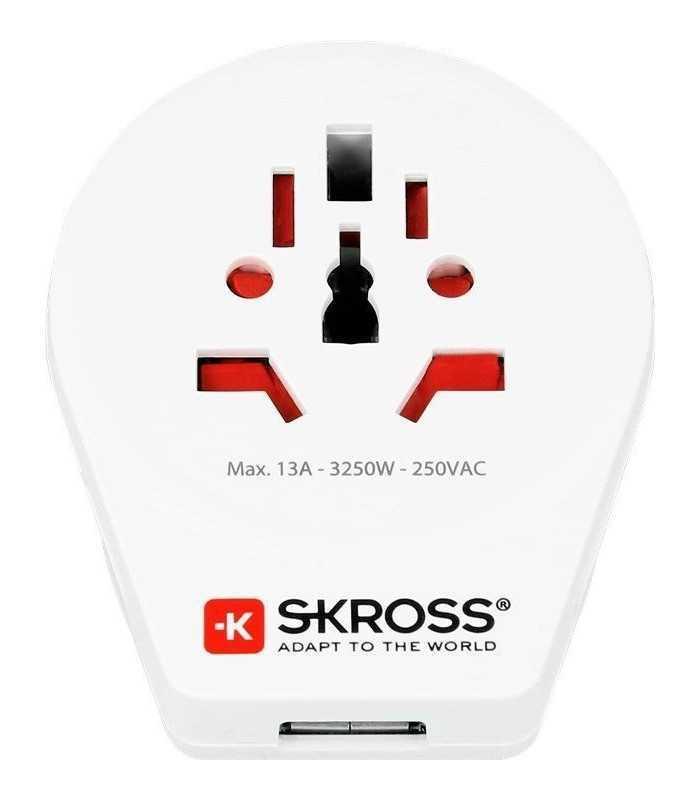 adaptor priza skross universal world uk cu usb 1500261 1