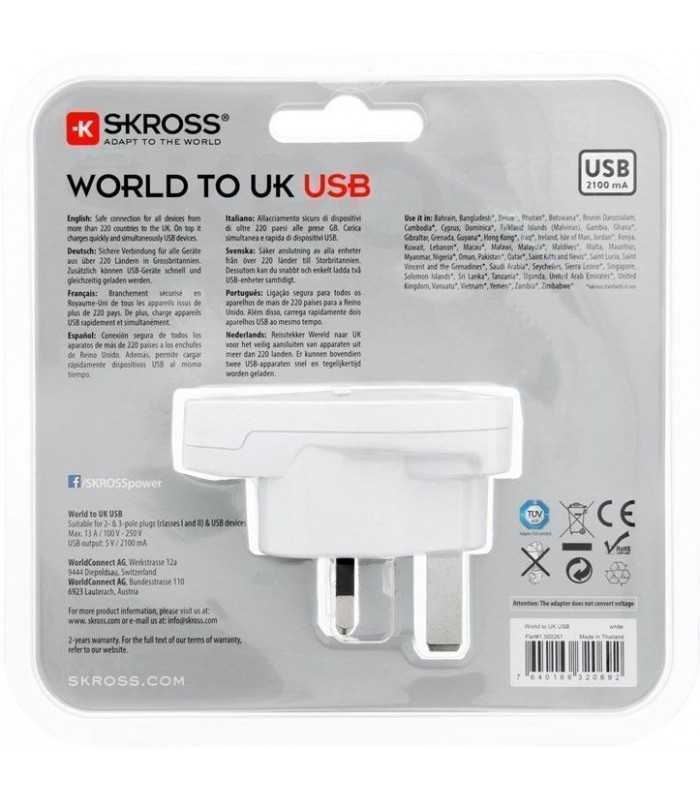 adaptor priza skross universal world uk cu usb 1500261 4