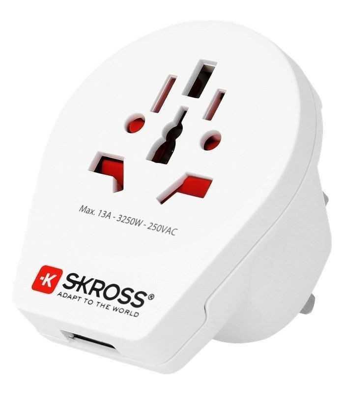 Adaptor priza Skross Universal World - UK cu USB 1.500261
