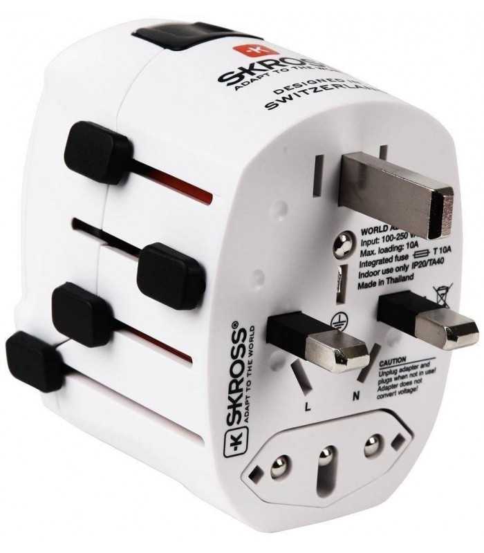 adaptor priza universal 3 p tata schuko mama skross 4