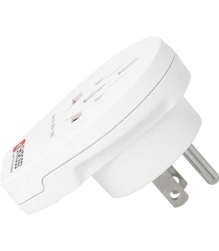 adaptor priza universal world usa cu usb skross 1500262 2