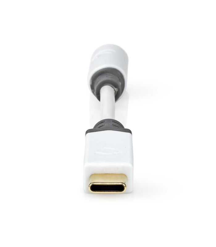 Adaptor Profesional Digital Usb Type C Tata Jack 35 Mm Mama Nedis 01m Alb Contacte Aurite Ccbw65950wt01