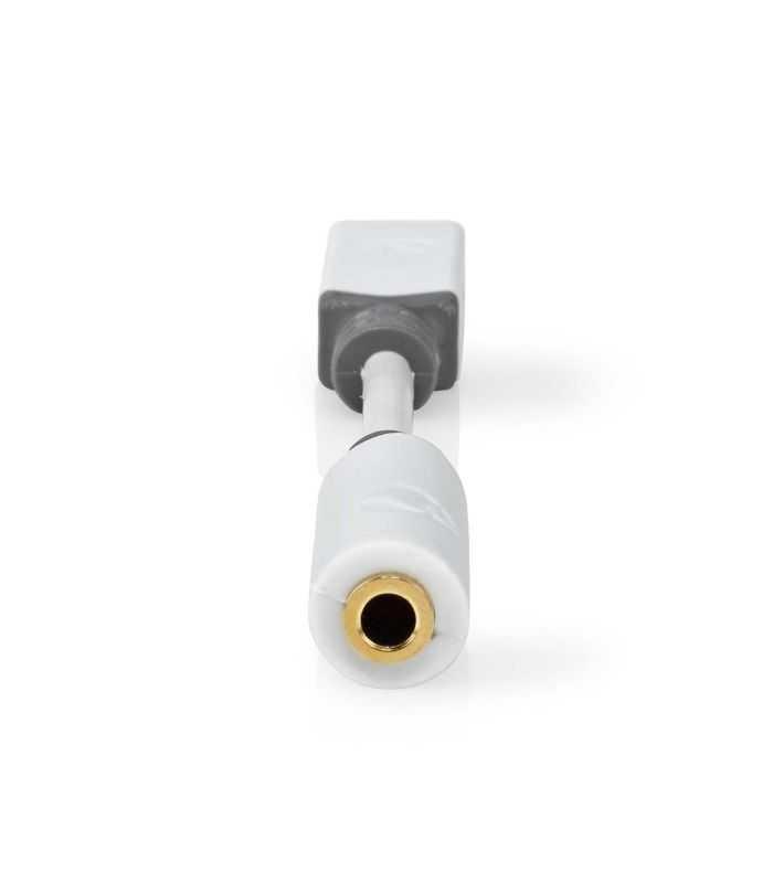 Adaptor Profesional Digital Usb Type C Tata Jack 35 Mm Mama Nedis 01m Alb Contacte Aurite Ccbw65950wt01