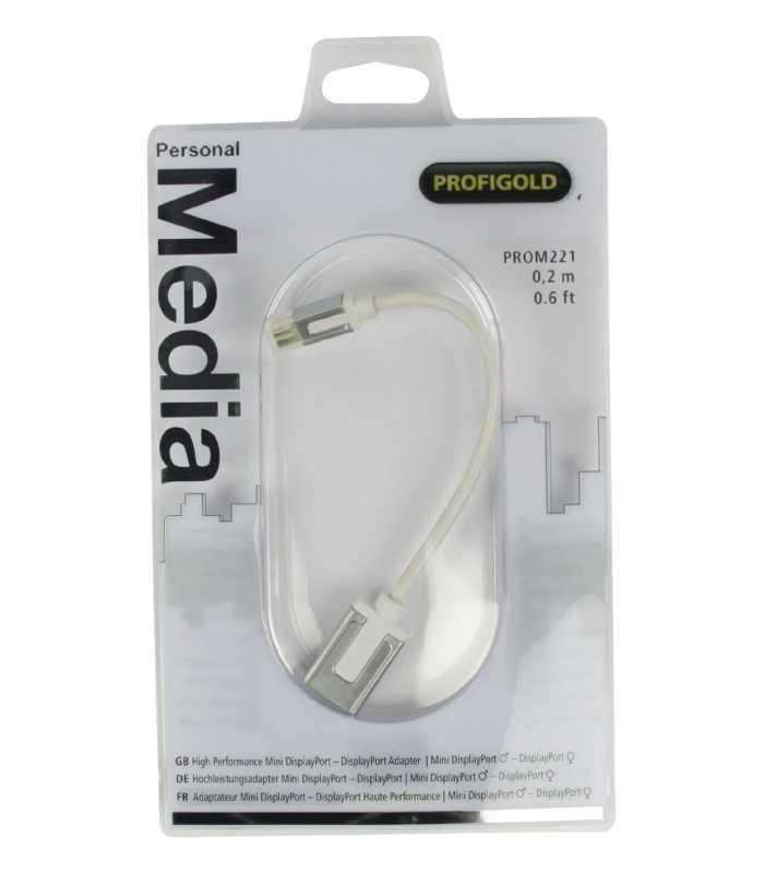 adaptor profesional mini displayport displayport v11 02m alb profigold 4