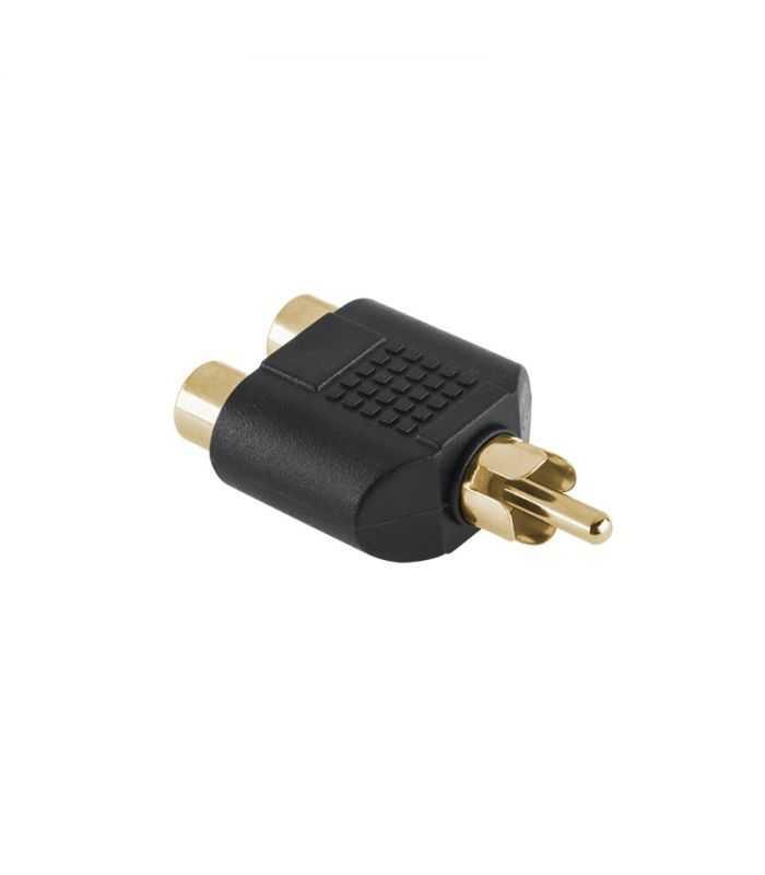 Adaptor RCA la 2x RCA mama aurit Cabletech