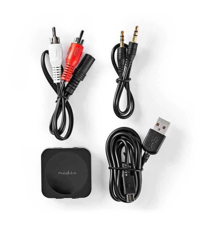 adaptor receptor audio wireless bluetooth 35 mm jack negru nedis 2