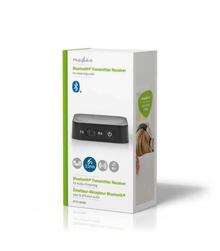 adaptor receptor audio wireless bluetooth 35 mm jack negru nedis 8