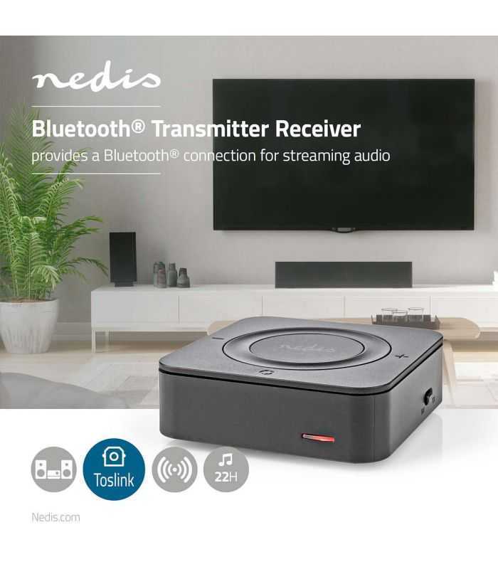 adaptor receptor si transmitator audio wireless nedis bluetooth toslink 1