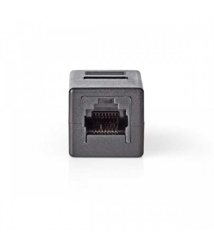 adaptor retea cat6 rj45 8p8c mama rj45 8p8c mama negru nedis 1