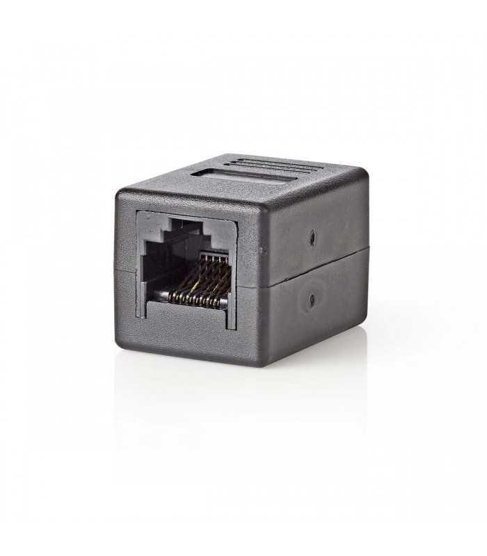 Adaptor retea Cat6 RJ45 8P8C mama - RJ45 8P8C mama negru Nedis