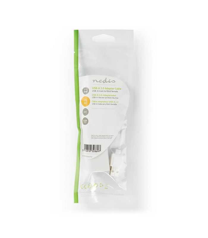 Adaptor Retea Usb A Tata Rj45 Tata 10 100mbit 02m Alb Nedis