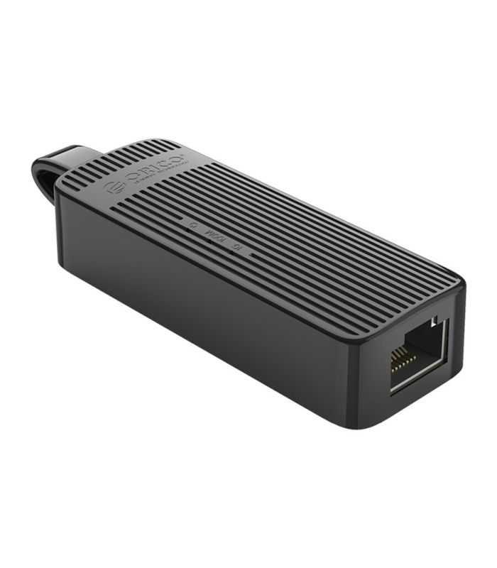 Adaptor retea USB - RJ45 1000/100/10Mbps cablu 7.5cm negru Orico UTK-U3-BK