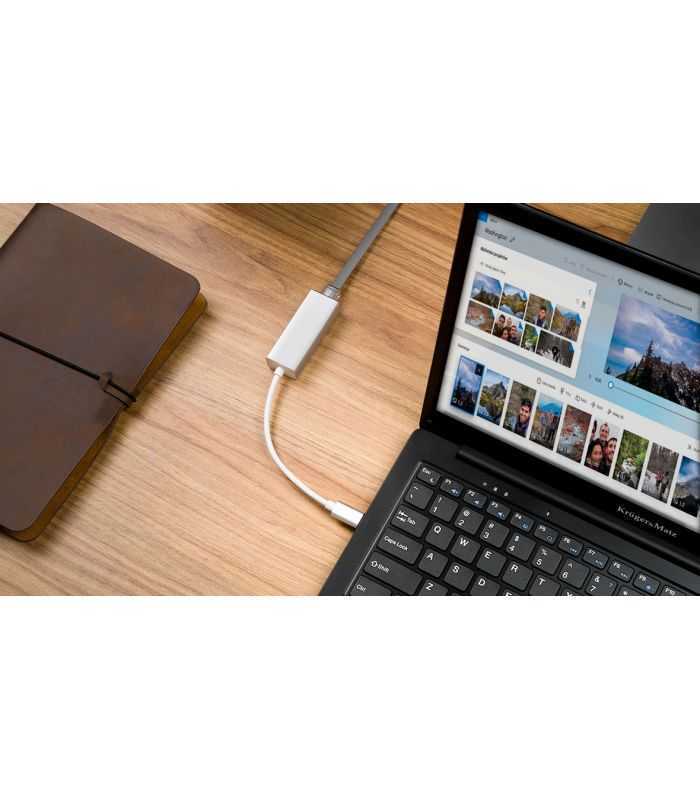 adaptor retea usb type c rj45 gigabit krugermatz 1