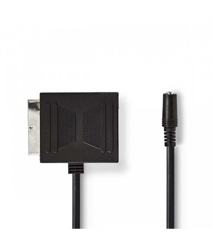 Adaptor SCART tata - SCART mama +Jack 3.5 mm mama 0.2m Nedis