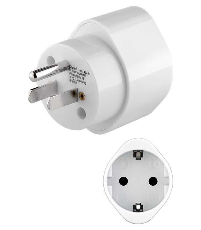Adaptor Schuko Type F Cee 7 3 3250w 15a Mama La Tata Sua Japonia Type B Nema 5 15 3 Pin Alb 45355 Goobay