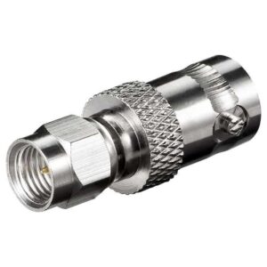 Adaptor SMA tata - BNC mama pini auriti pentru cablu RG 174/U Goobay 11856