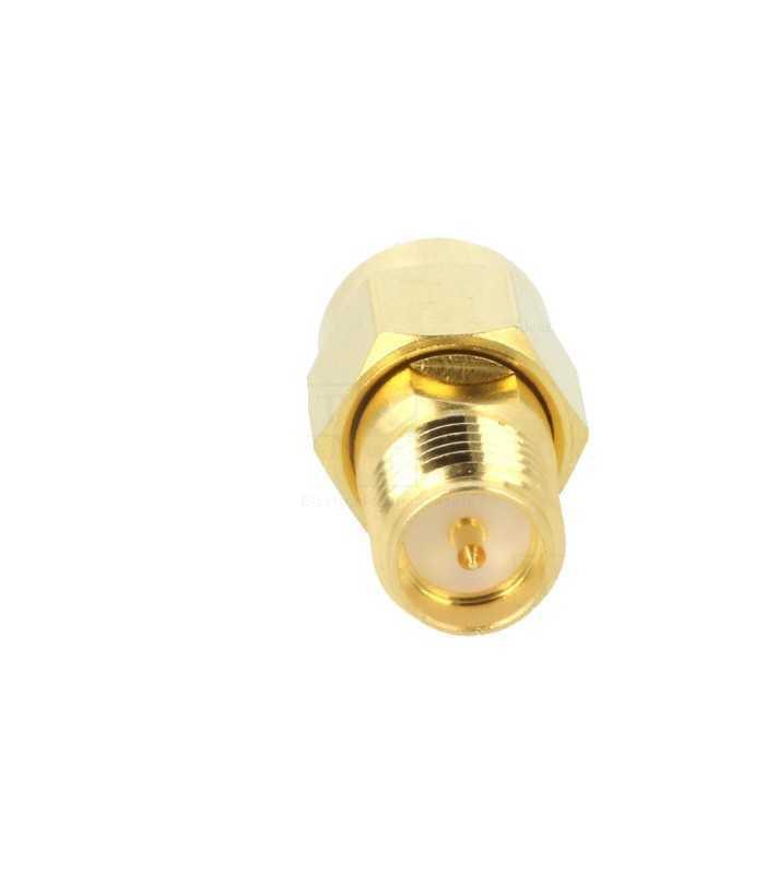adaptor sma tata rp sma tata reverse drept 50ohm teflon aurit amphenol 132171rp 1