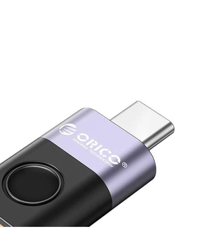 Adaptor Tata Usb Type C Mama Usb A Orico Wca Bk Negru Cu Gri 32x21x9mm