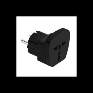 Adaptor tensiune universal 16A negru