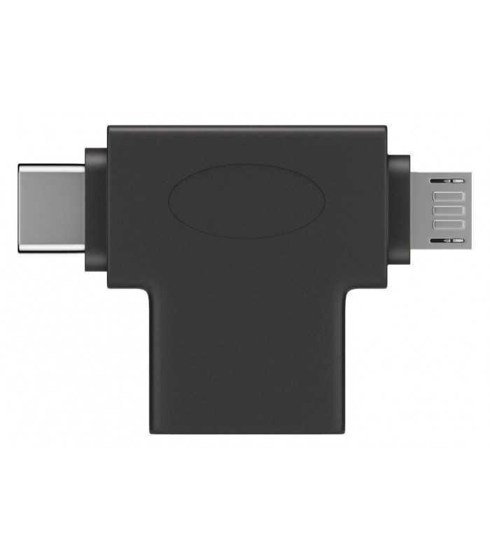 adaptor usb 30 a mama la micro usb tata usb type c tata negru goobay 4