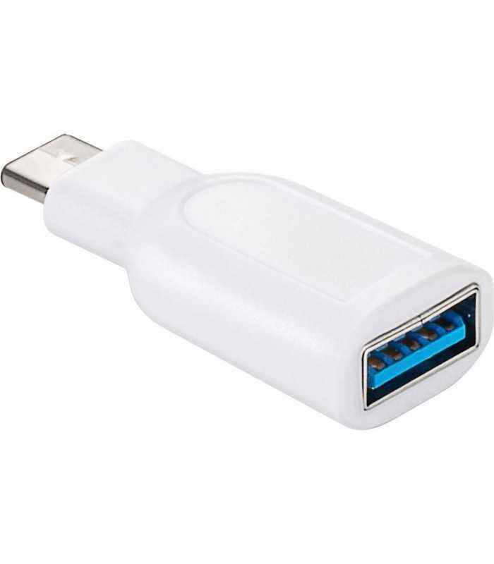 Adaptor USB 3.0 A mama - USB Type C tata alb Goobay