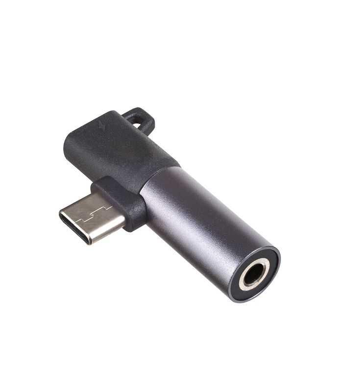 Adaptor Usb 30 Jack 35 Mm Mama Usb Type C Mama Alimentare La Usb Type C Mufa Akyga Ak Ad 62