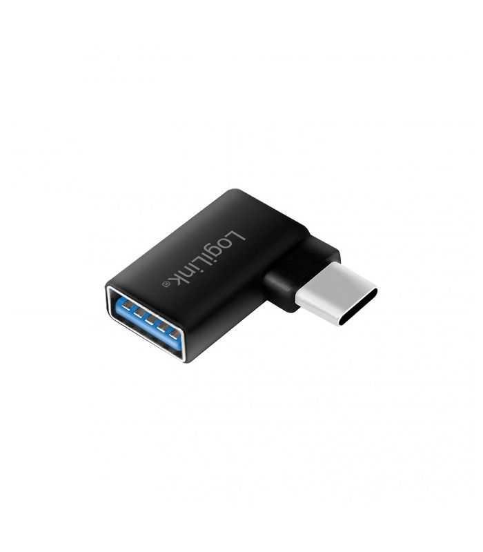 Adaptor USB 3.2 A mama - USB type C tata in unghi 90 grade LOGILINK AU0055
