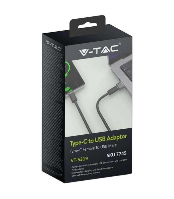 Adaptor Usb Tata Usb Type C Mama Incarcare Sincronizare Metal V Tac