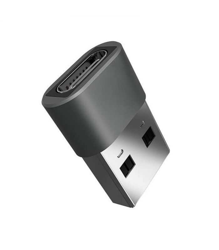 Adaptor USB tata - USB TYPE C mama incarcare/sincronizare metal V-TAC