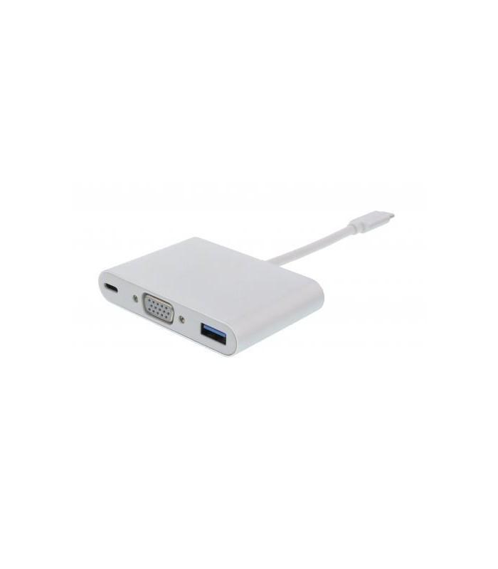 Adaptor USB Type C 3.1 - VGA USB3.0 USB-C PD Well