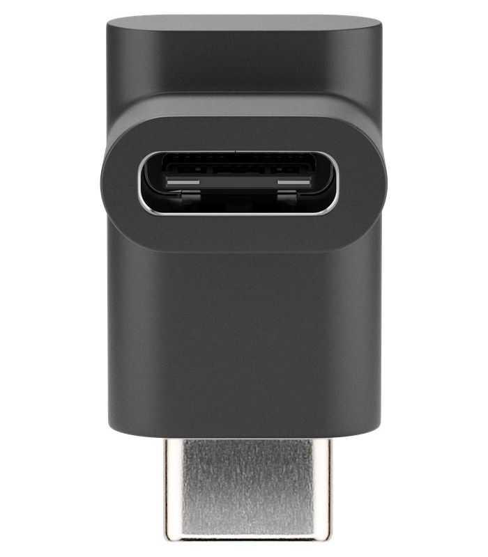 Adaptor USB TYPE C la USB TYPE C 90 20x10x10mm negru Goobay