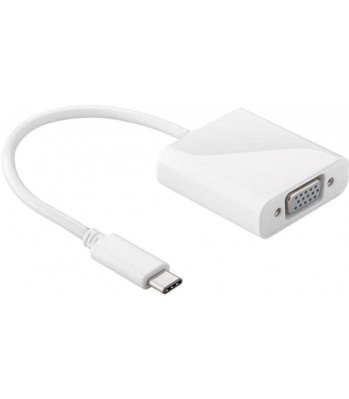 Adaptor USB Type C tata - VGA mama 0.2m alb Goobay