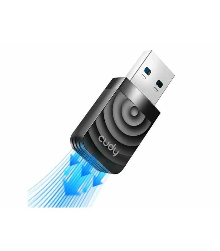 Adaptor Usb Wireless Ac1300 Dual Band 24 Ghz 400 Mbps Wu1300s Cudy