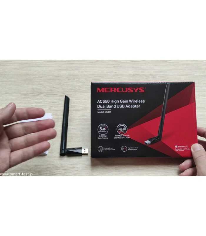 adaptor usb wireless ac650 antena externa mercusys 2