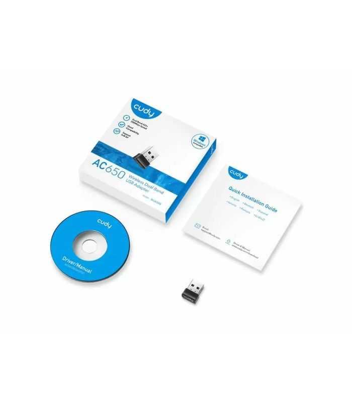 Adaptor Wireless Ac650 Dual Band Usb Wu650 Cudy