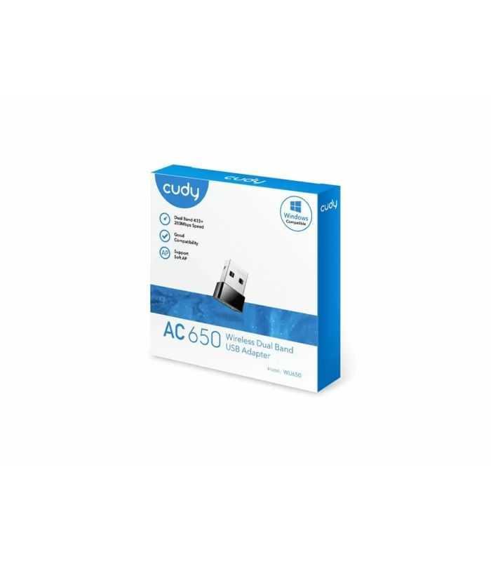 Adaptor Wireless Ac650 Dual Band Usb Wu650 Cudy